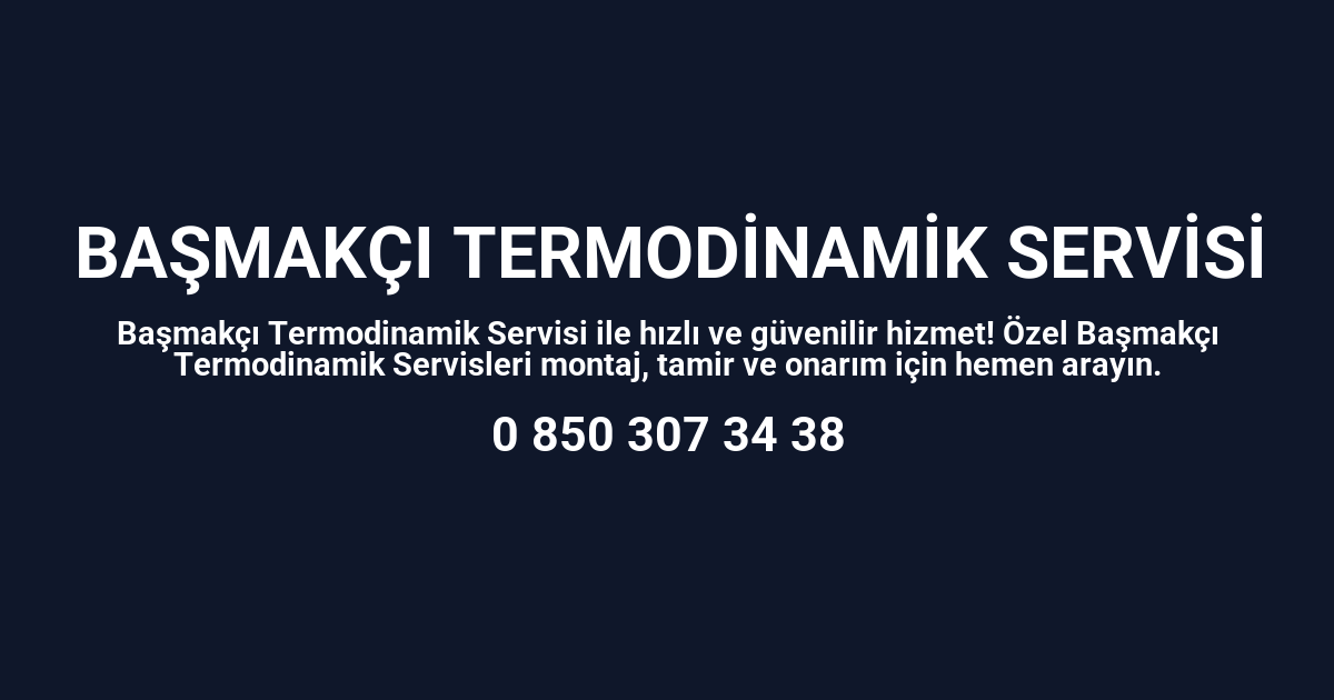 Başmakçı Termodinamik Servisi